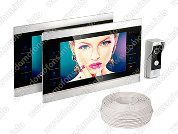 Комплект видеодомофона с дополнительным монитором HDcom S-104