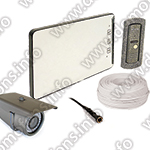 Комплект видеодомофона Eplutus EP-2232 с микро и уличная камерой