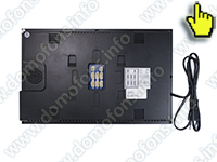 FullHD домофон высокого разрешения с записью HDcom S-710T-FHD - задняя панель монитора